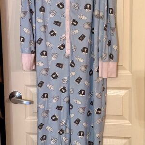 Blue Pajama Onesie - XXL